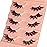 Half Lashes Natural Look Cat Eye False Eyelashes Wispy 3D Faux Mink Lashes Clear Band Fluffy Strip Eyelashes by Winifred