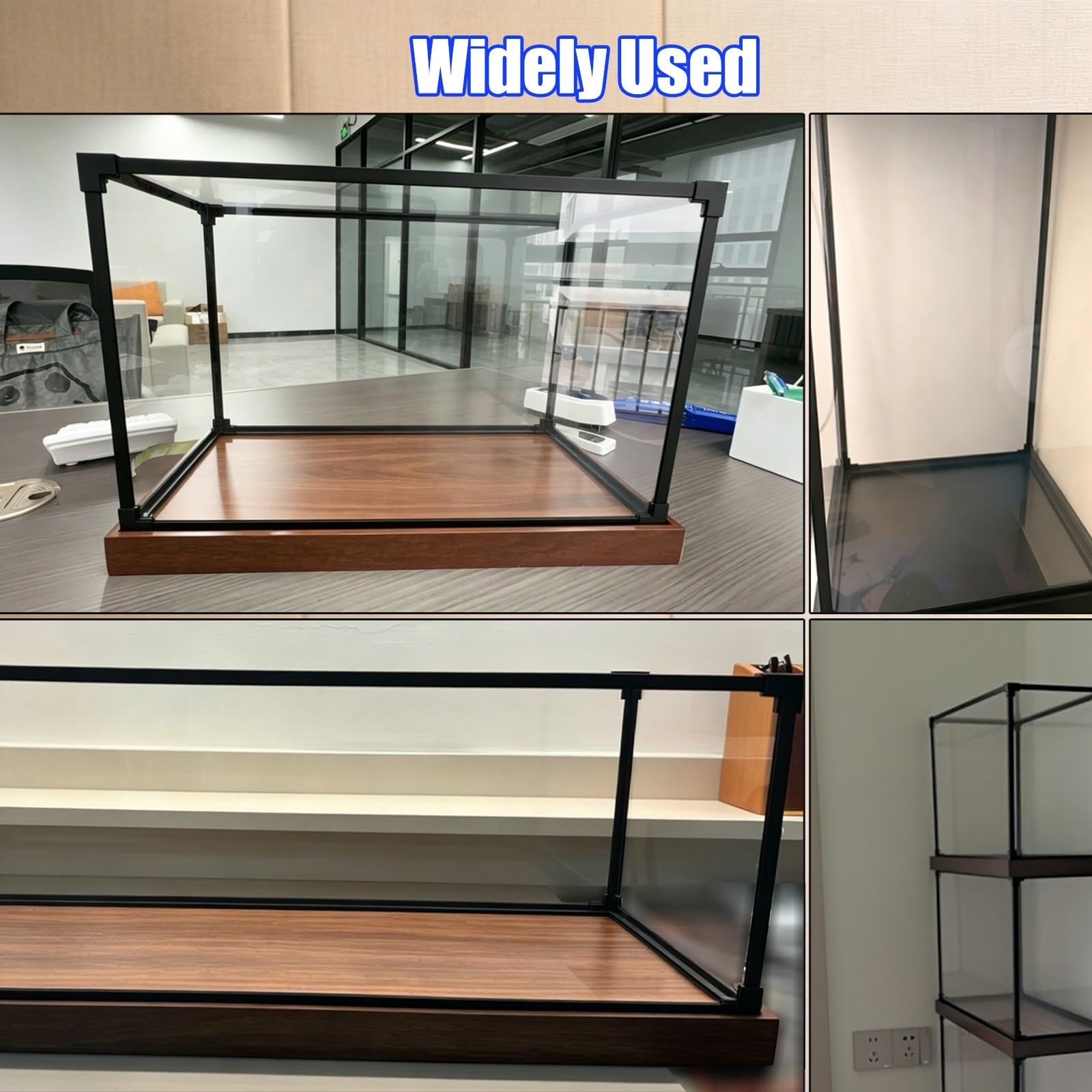 Vitrina metacrilato 60X60X60 30X30X30 25X25X25 15X15X15cm Vitrina De Acrílico Modelo De Vitrina De Coche, Vitrina De Aluminio Encimera Caja De Exhibición Transparente(White,6x6x14inch/15x15x35cm)