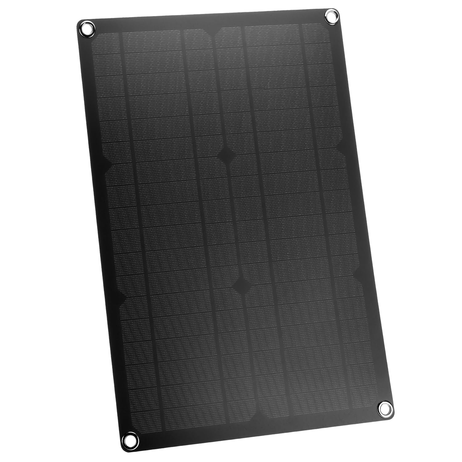 QWORK® Caricabatterie solare 12V 20W con celle monocristalline, con Connessione SAE, impermeabile IP67 - Pannello Solare Portatile