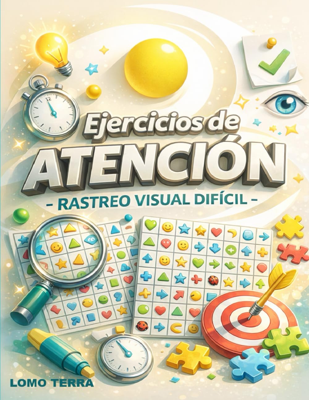 Ejercicios De Atención Rastreó Visual Difícil: Actividades prácticas para mejorar la concentración, el enfoque y la atención visual
