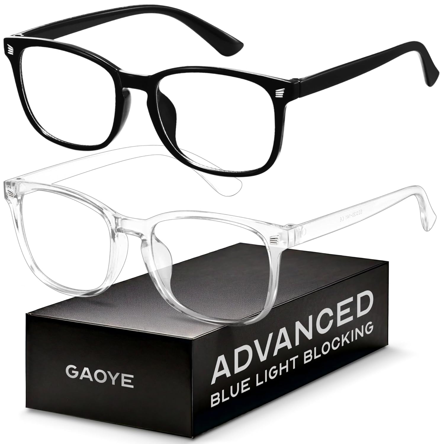 Blue Light Blocking Glasses - Fashion Square Eyeglasses Anti UV Ray Computer Gaming Glasses Blue Blockers for Women