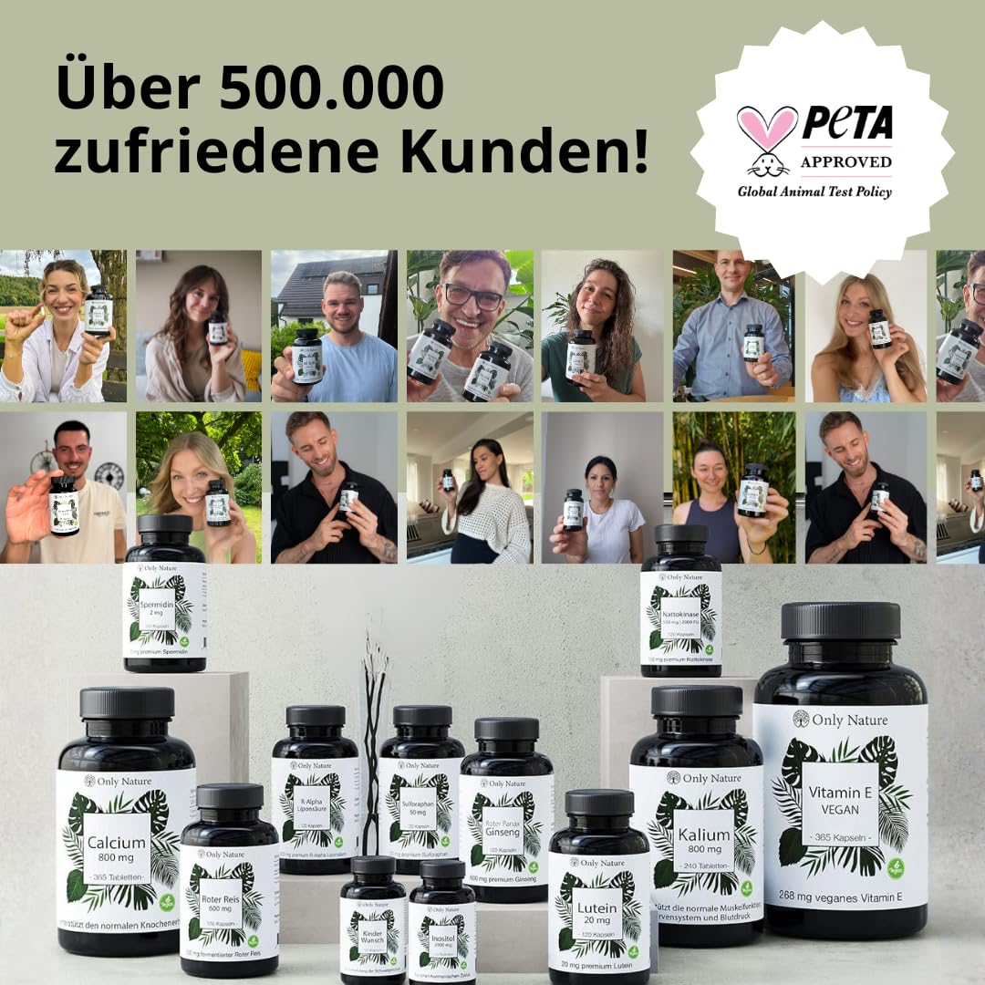 Augenvitamine - 130 Lutein Zeaxanthin Kapseln mit Beta Carotin, Vitamin B2, A, Zink - Einzigartige Zusammensetzung - in Deutschland produziert, Laborgeprüft & vegan - Augenvitamine Testsieger
