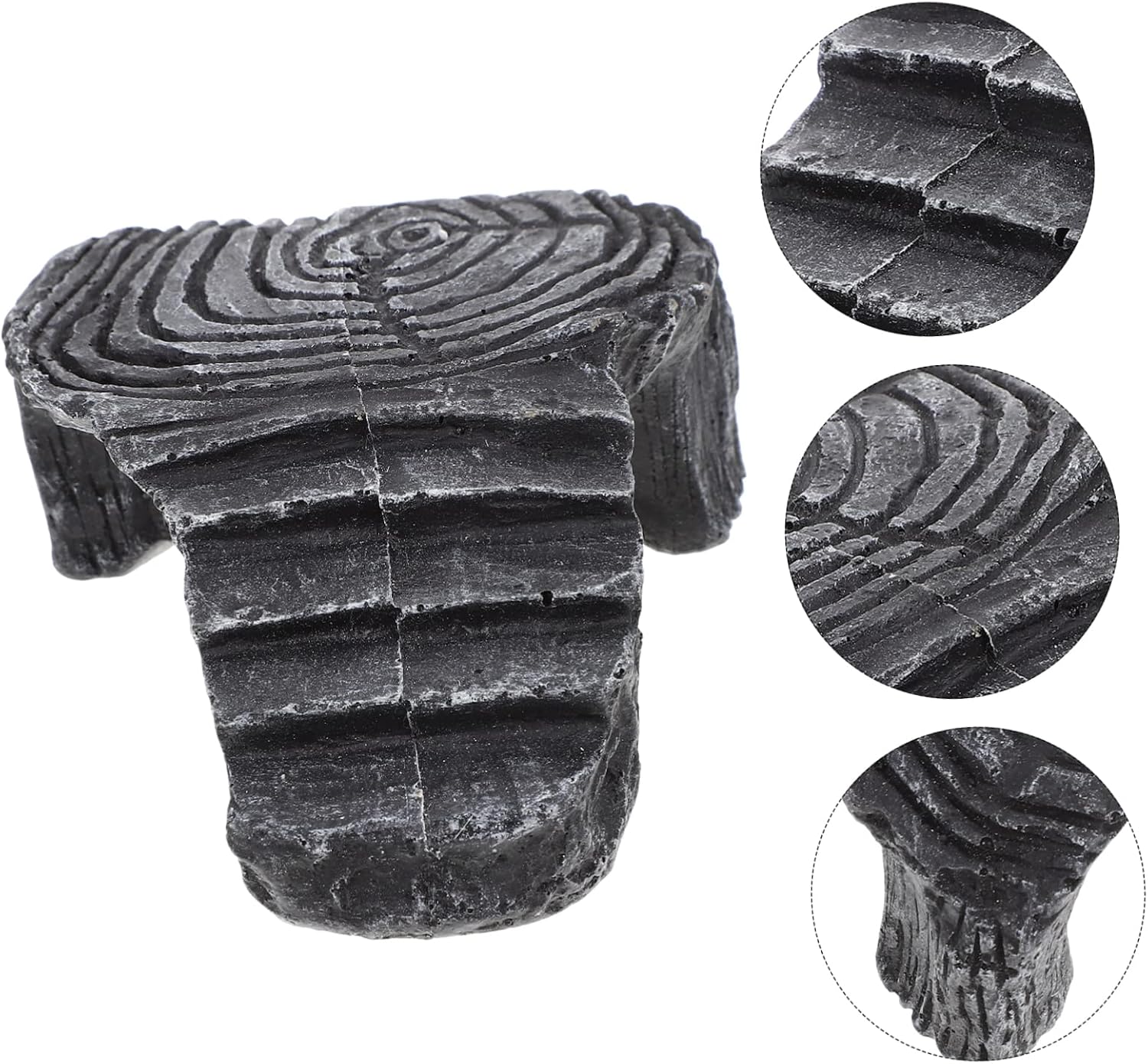 Didiseaon 2pcs Turtle Basking Platform for Tortoises and Reptiles Resin Climbing Dock for Fish Tank Habitat Natural Look Aquarium Decoration for Pets