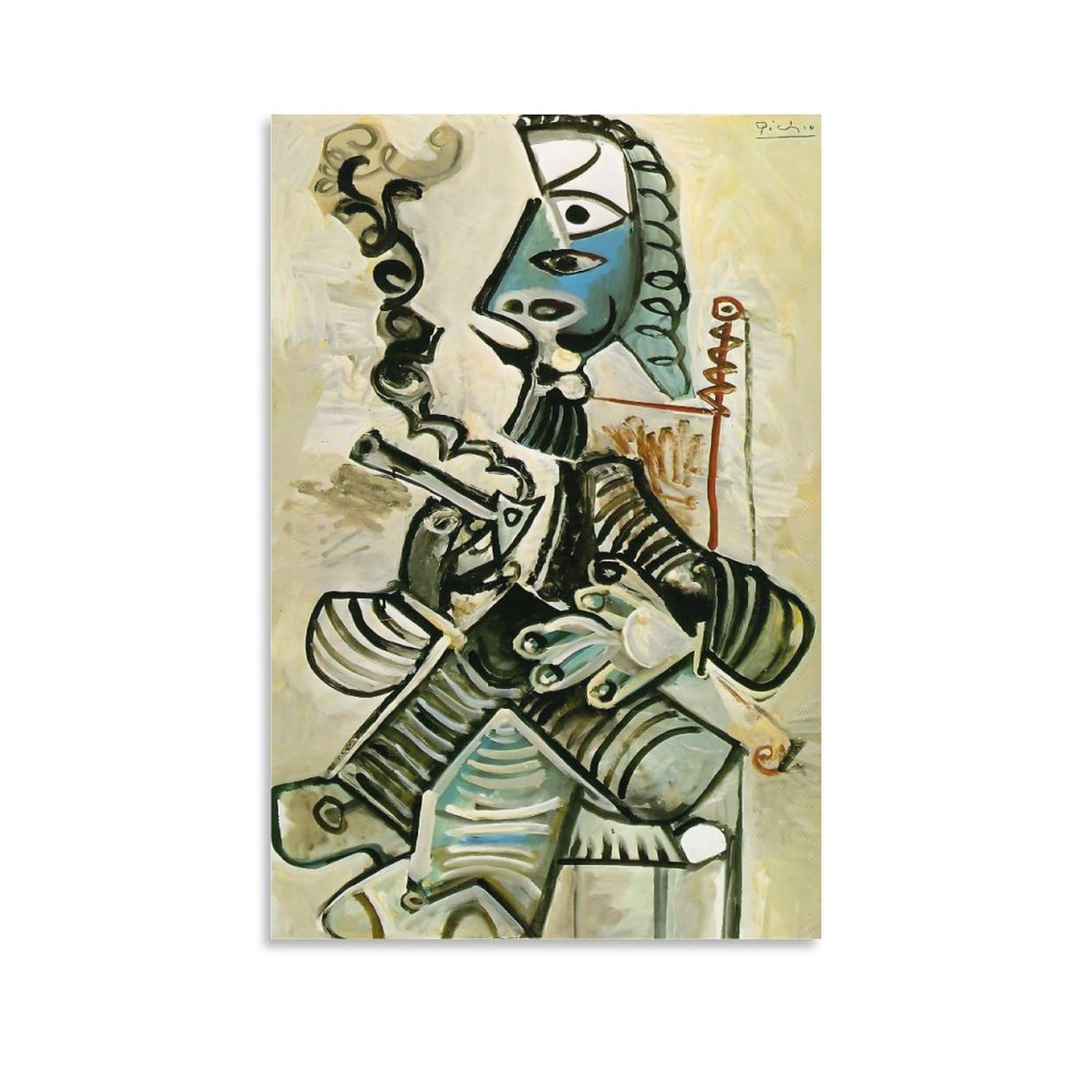 Amazon.co.jp: Pablo Picasso パブロ・ピカソ（パイプを持つ男