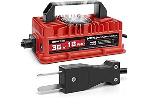 18 Amp 36V Golf Cart Battery Charger Compatible with EZGO & Yamaha