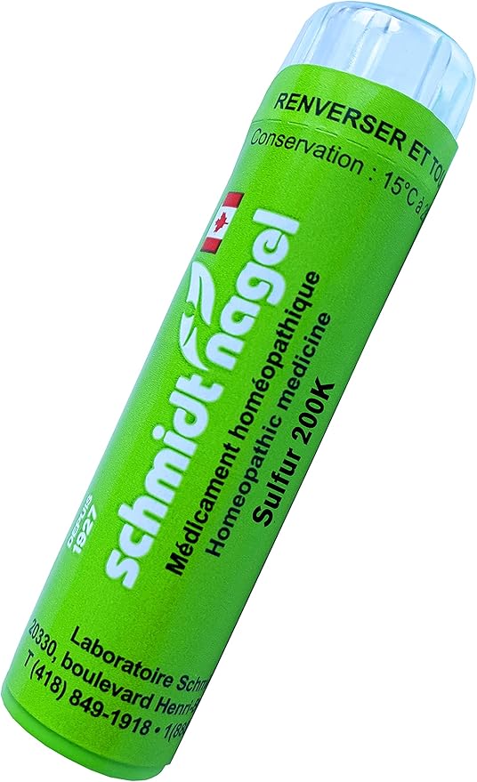 Sulfur (Sulphur) 200K Homeopathy Medicine SchmidtNagel Canada