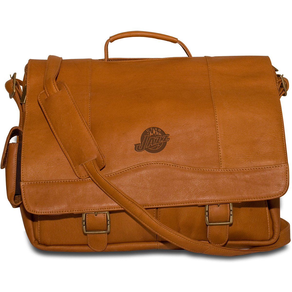 NBA Utah Jazz Tan Leather Porthole Case
