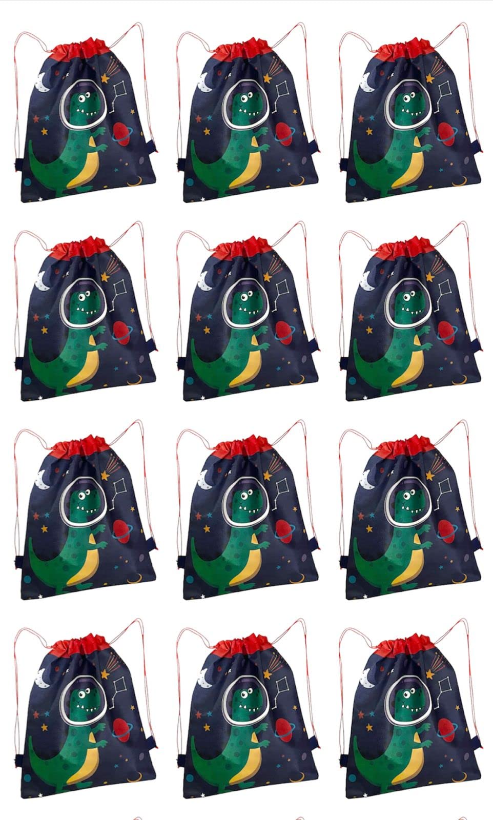 tera 13 Tera13 Return Gift Cartoon Dorri Bags For Kids Girls Boys|Dinosaur Printed Dorri Bag For Kids|Favor Haversack Bag Birthday Party (Dinosaur Dorri Bag 12 Piece), Multicolor-picture-11