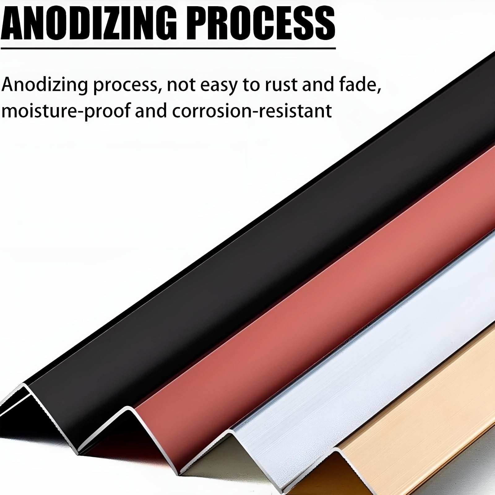 3 protectores de bordes de aluminio para azulejos, paredes y muebles, ideales para el hogar, la oficina y espacios comerciales (estilo 1,40 x 40 mm)