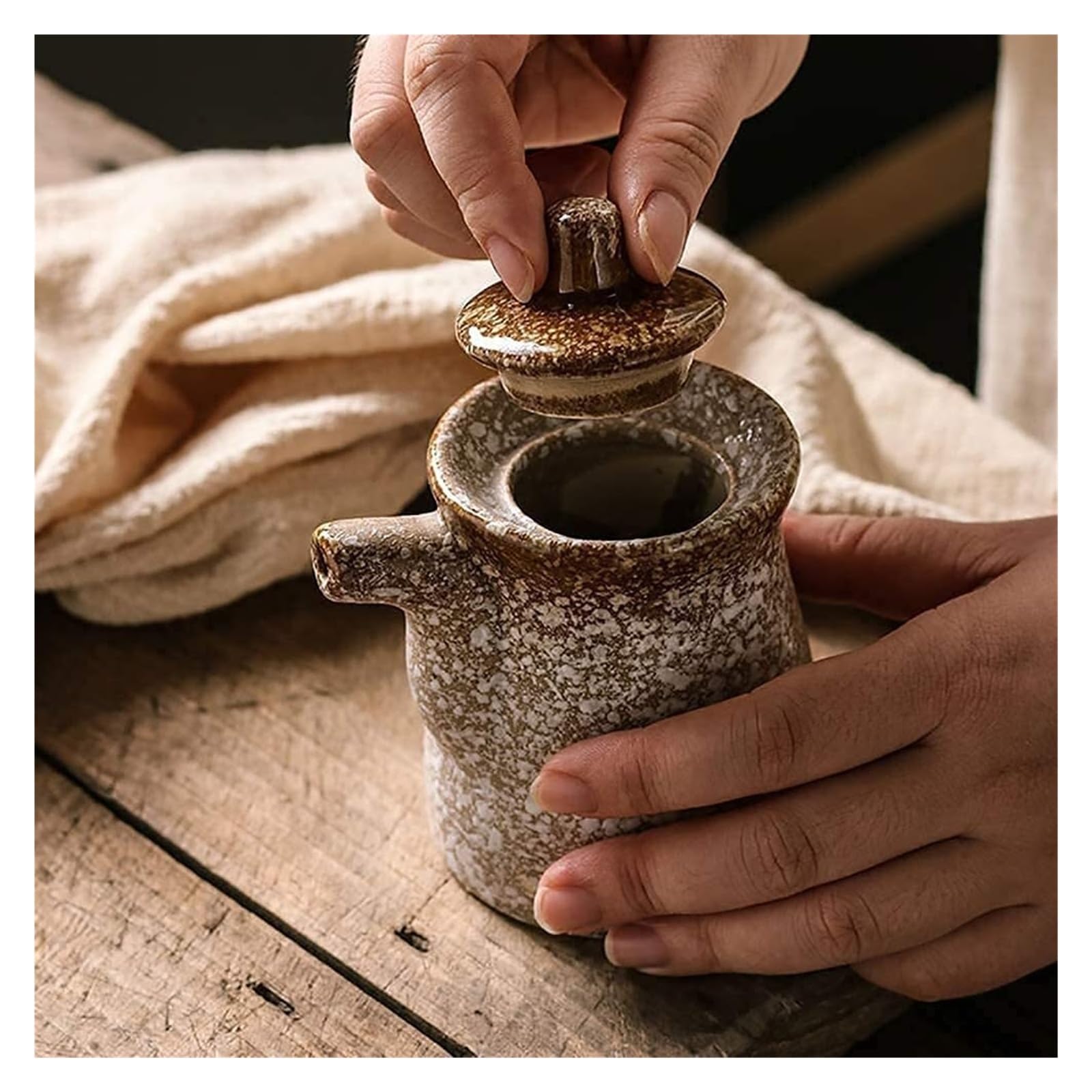Dosificador de Aceite y Vinagre Dispensador de Aceite y vinagre, vinagrera de Aceite/Salsa de Soja/vinagrera, condimento líquido for cocinar en la Cocina, 160ml cocinando