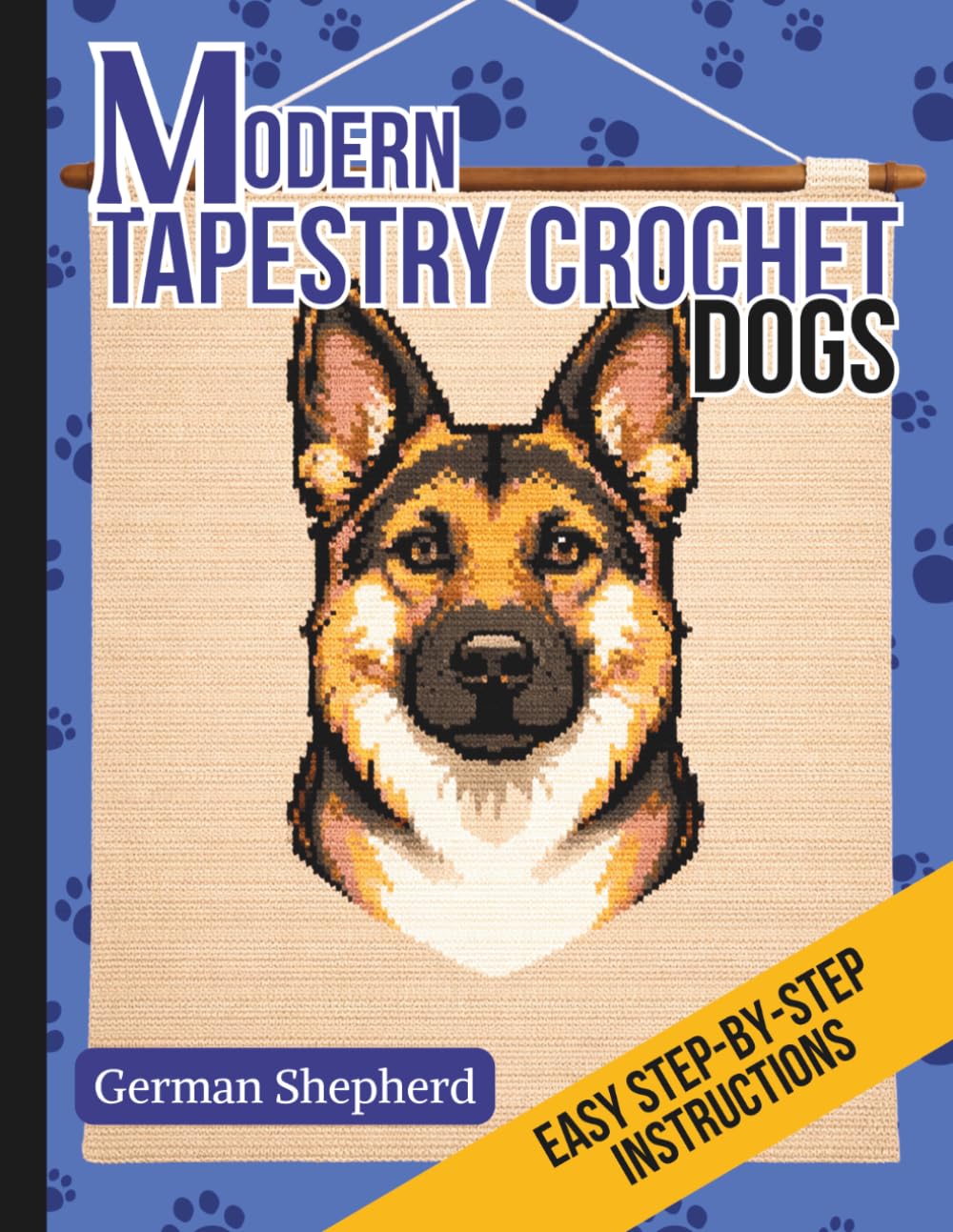 Modern Tapestry Crochet Dogs: German Shepherd