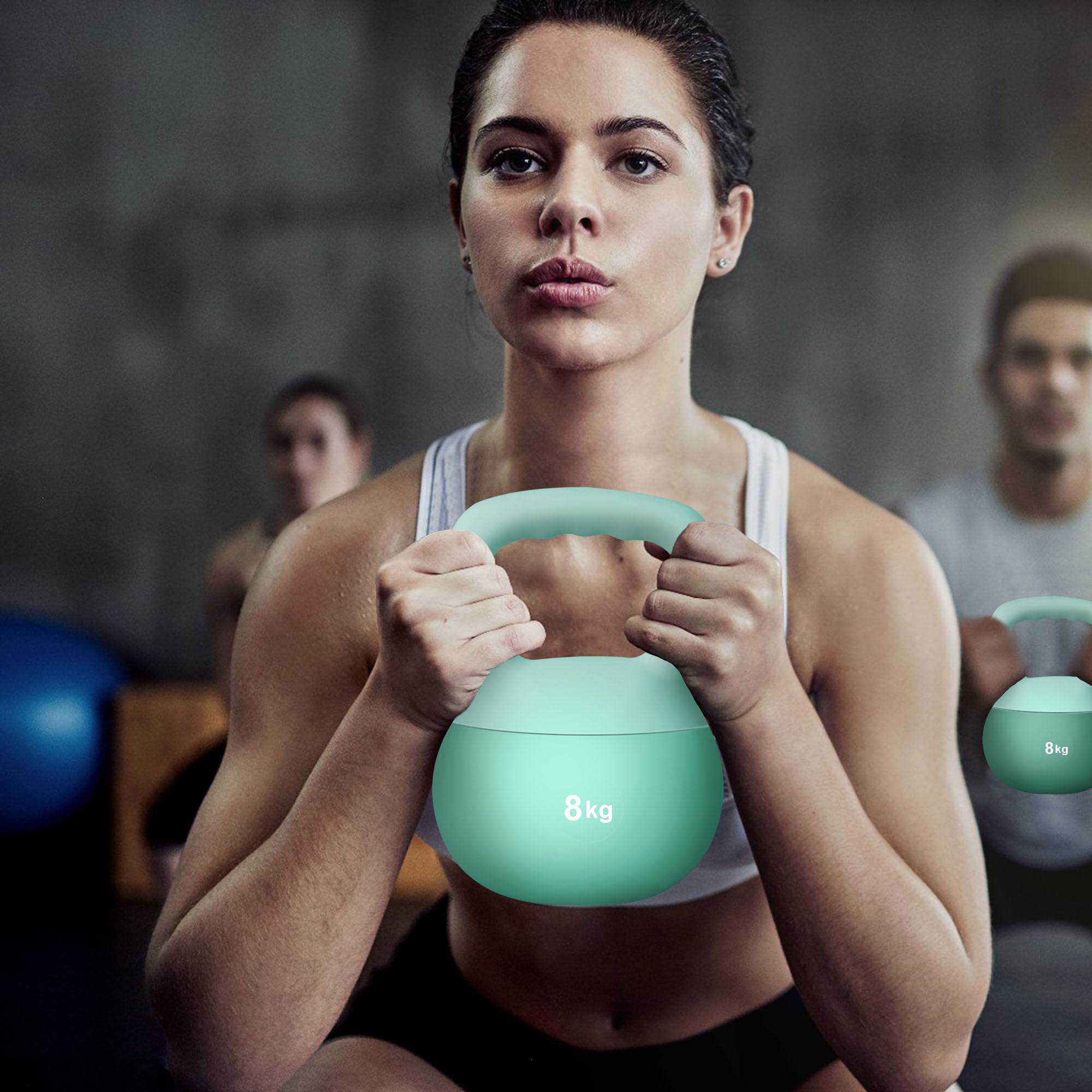 DlandHome Soft Kettlebell 5 kg 8 kg 12 kg Peso Kettlebell Workout para mujeres hombres para entrenamientos, fitness de musculación en casa o en el gimnasio, rosa