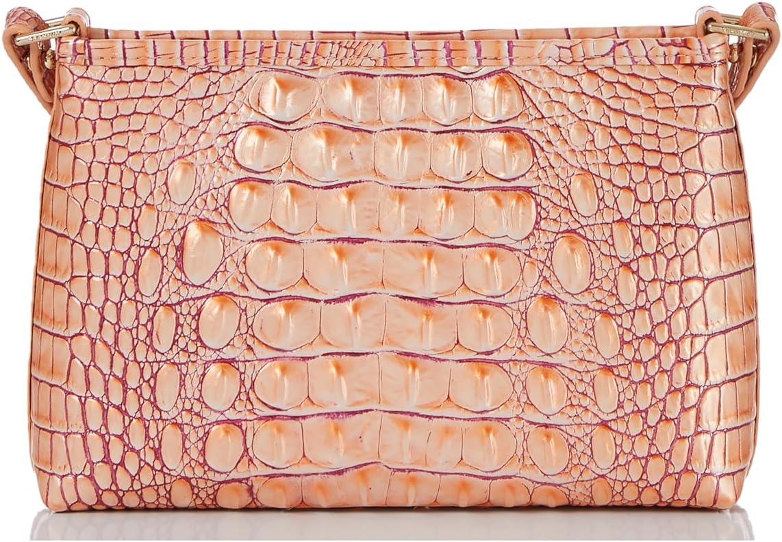 BRAHMIN Lorelei - Apricot Rose Melbourne | Genuine Leather, 9"W X 6"H X 2.25"D - Image 4