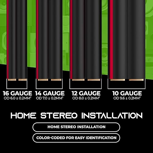 Miniatura 7 de GearIT - Cable para altavoz (calibre 16, 100.0pies), color negro Negro