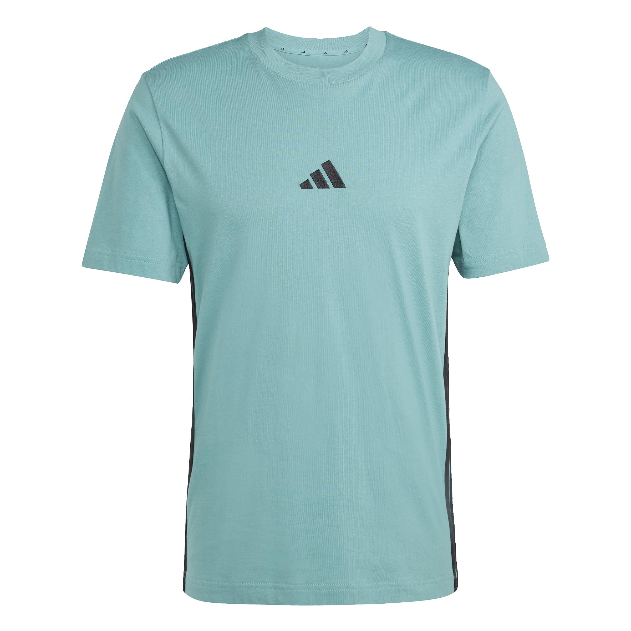 Adidas Sportswear Teal Three Stripe Crew Neck Tshirt