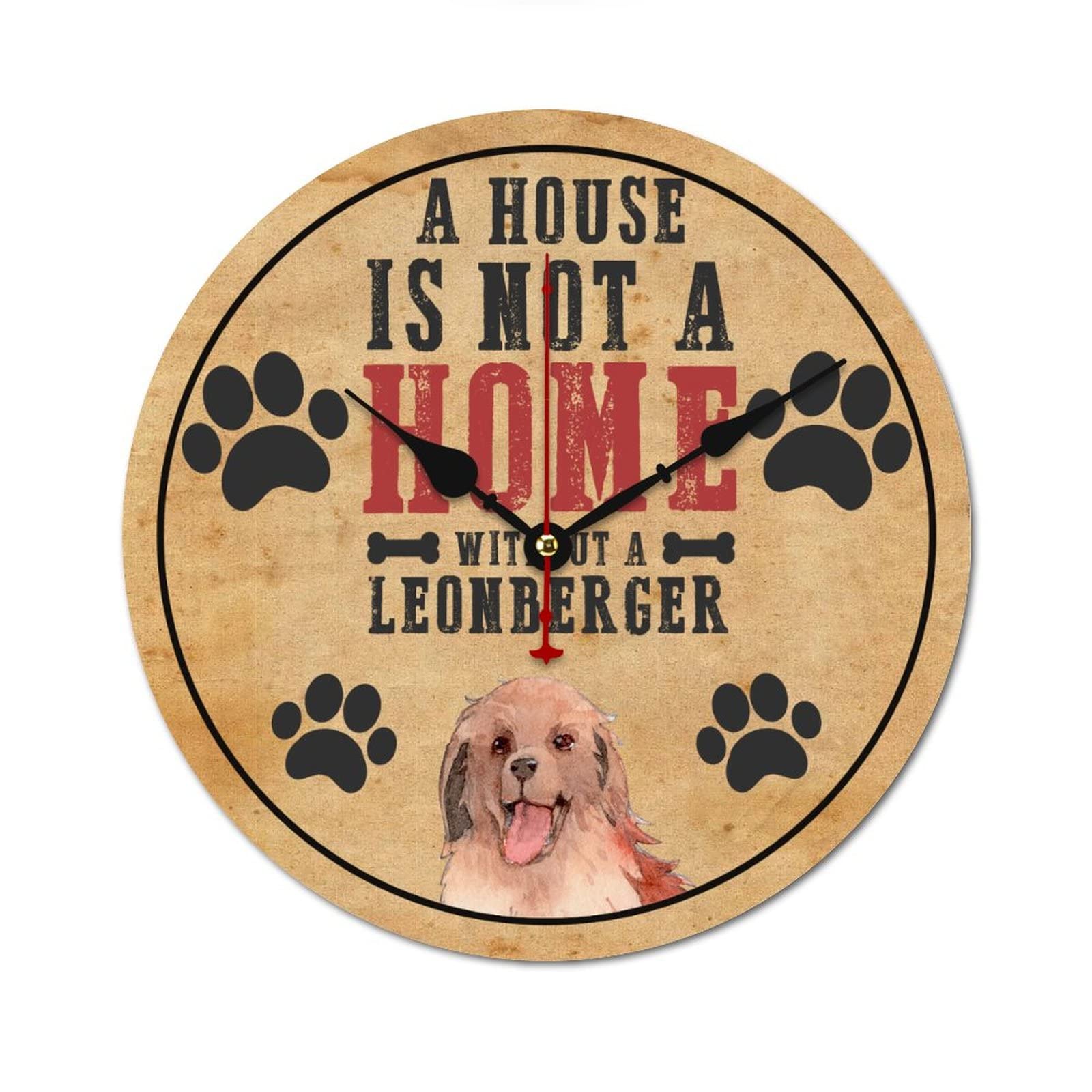 Horloge Léonberg pour salon - Cadran en verre 38 cm rustique