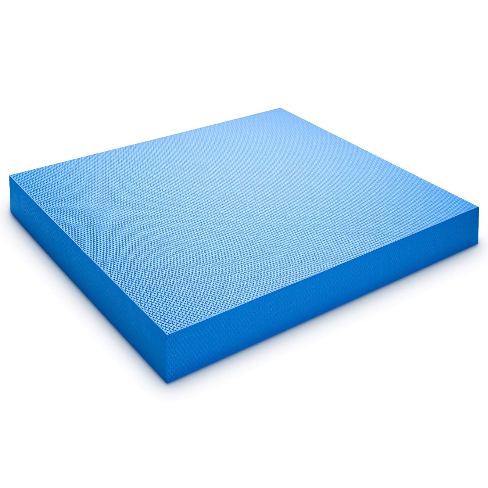 Balance Pad Extra Thick Non-Slip Foam Cushion with Knee Support, Stability Trainer for Fitness, Yoga, Pilates, Rehabilitation & Core Balance Training (Blue)