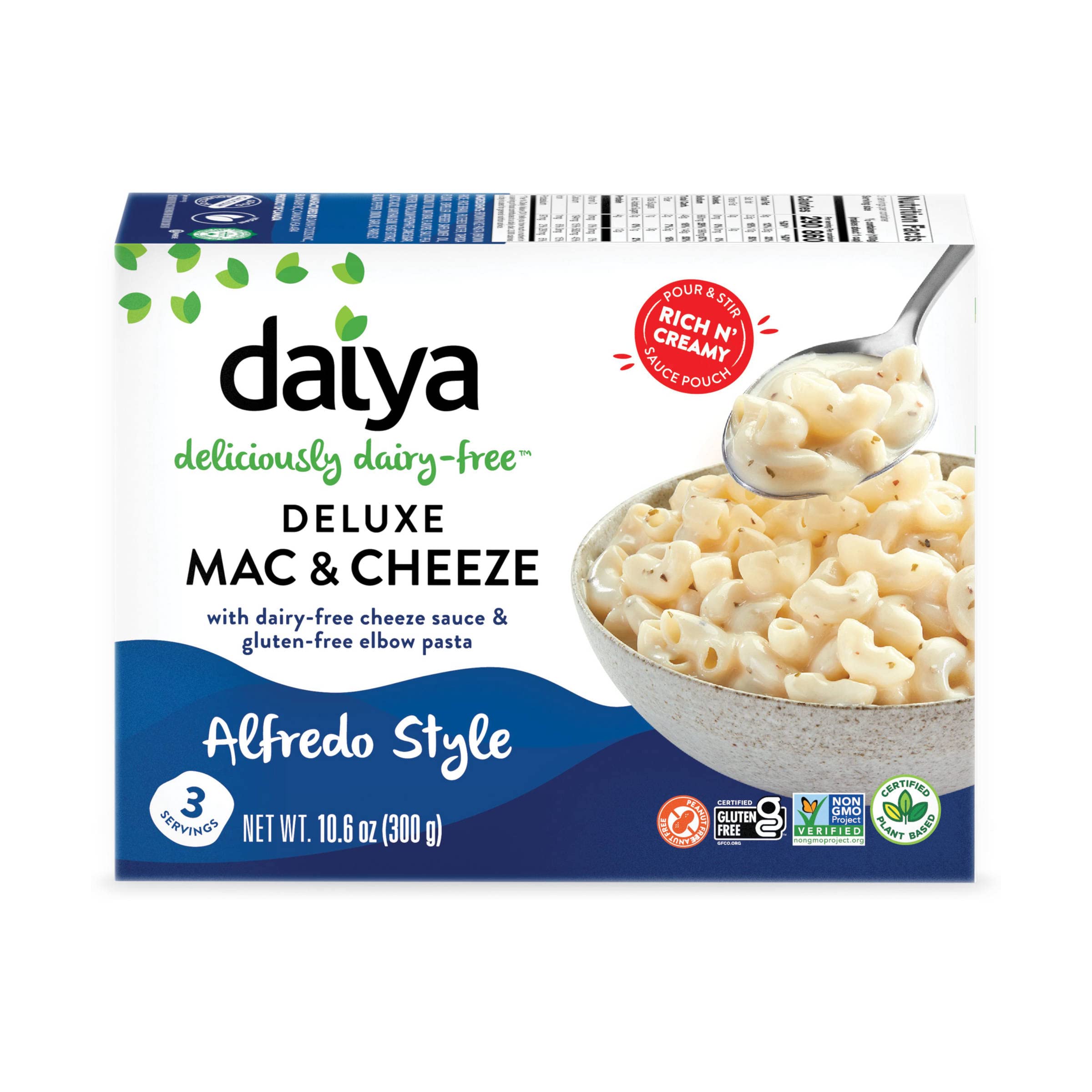Daiya, Dairy Free Gluten Free Alfredo Style Vegan Mac and Cheese, 10.6 Ounce thumbnail 4