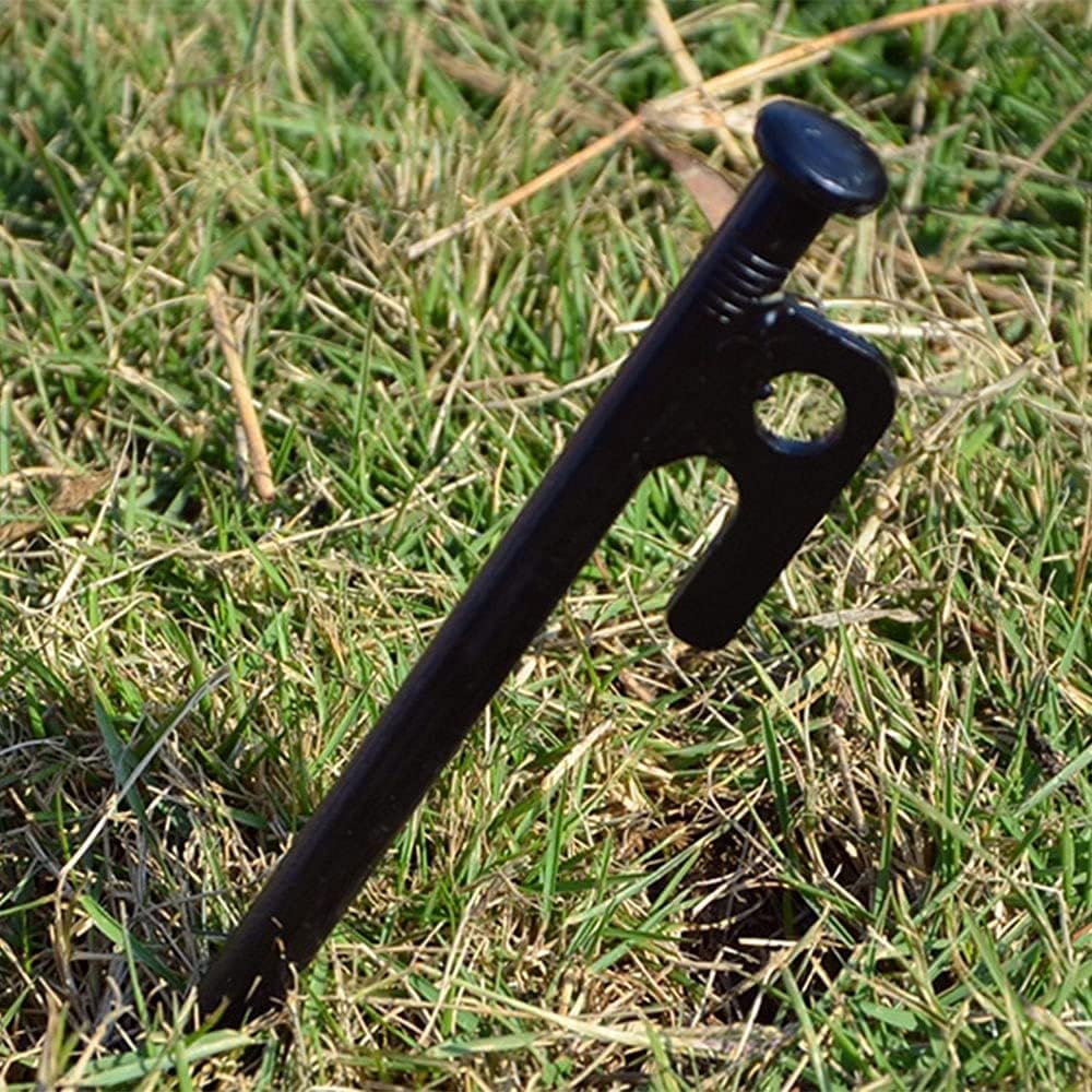 Piquets de Tente Robustes de 8 Pouces, piquets de Tente Non pliés en Acier forgé, piquets de Camping idéaux pour Les endroits Rocheux/durs 6 pièces/Paquet