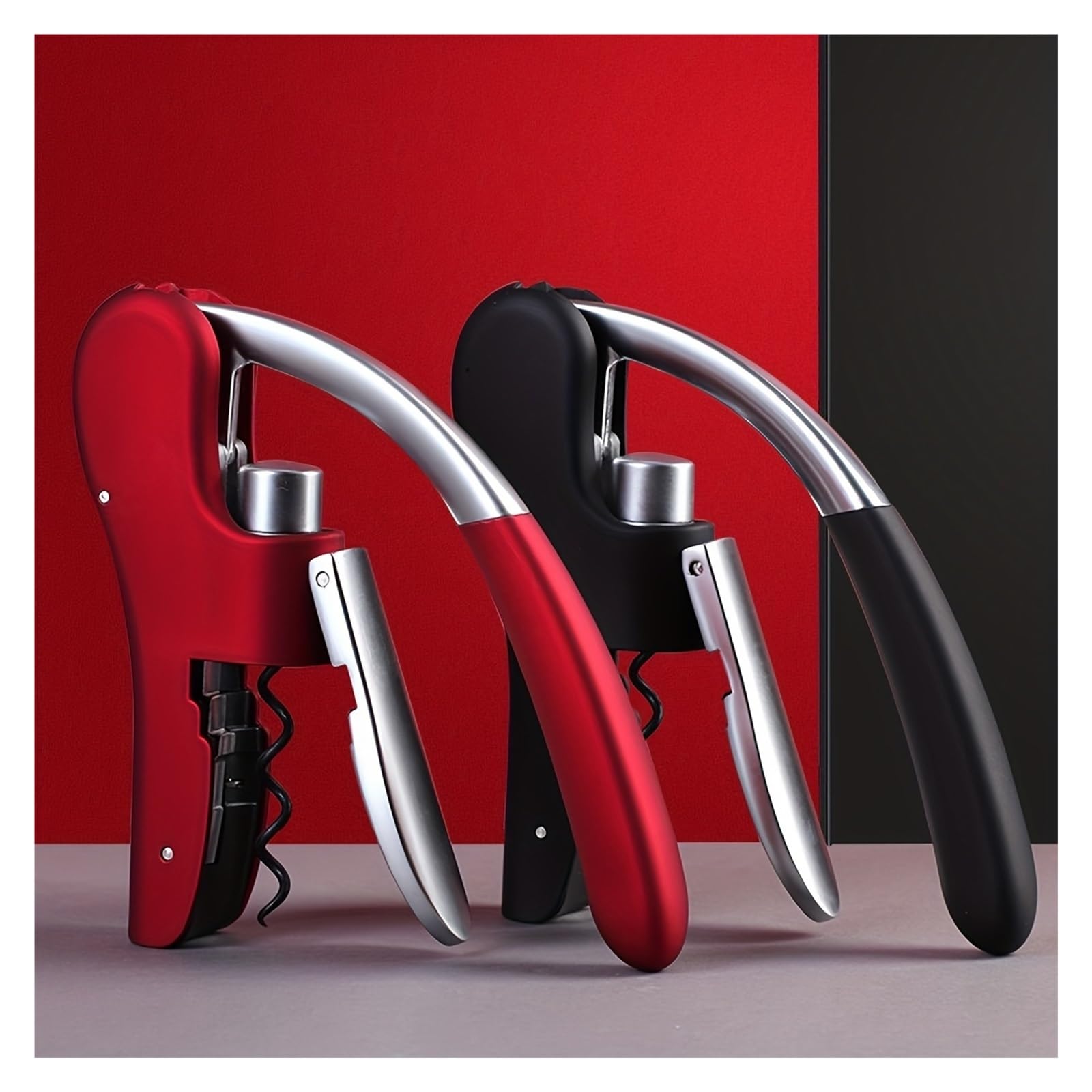 Apribottiglie Professionale: Cavatappi Facile For Camerieri, Camerieri, Baristi E Uso Domestico(Red 1pcs)