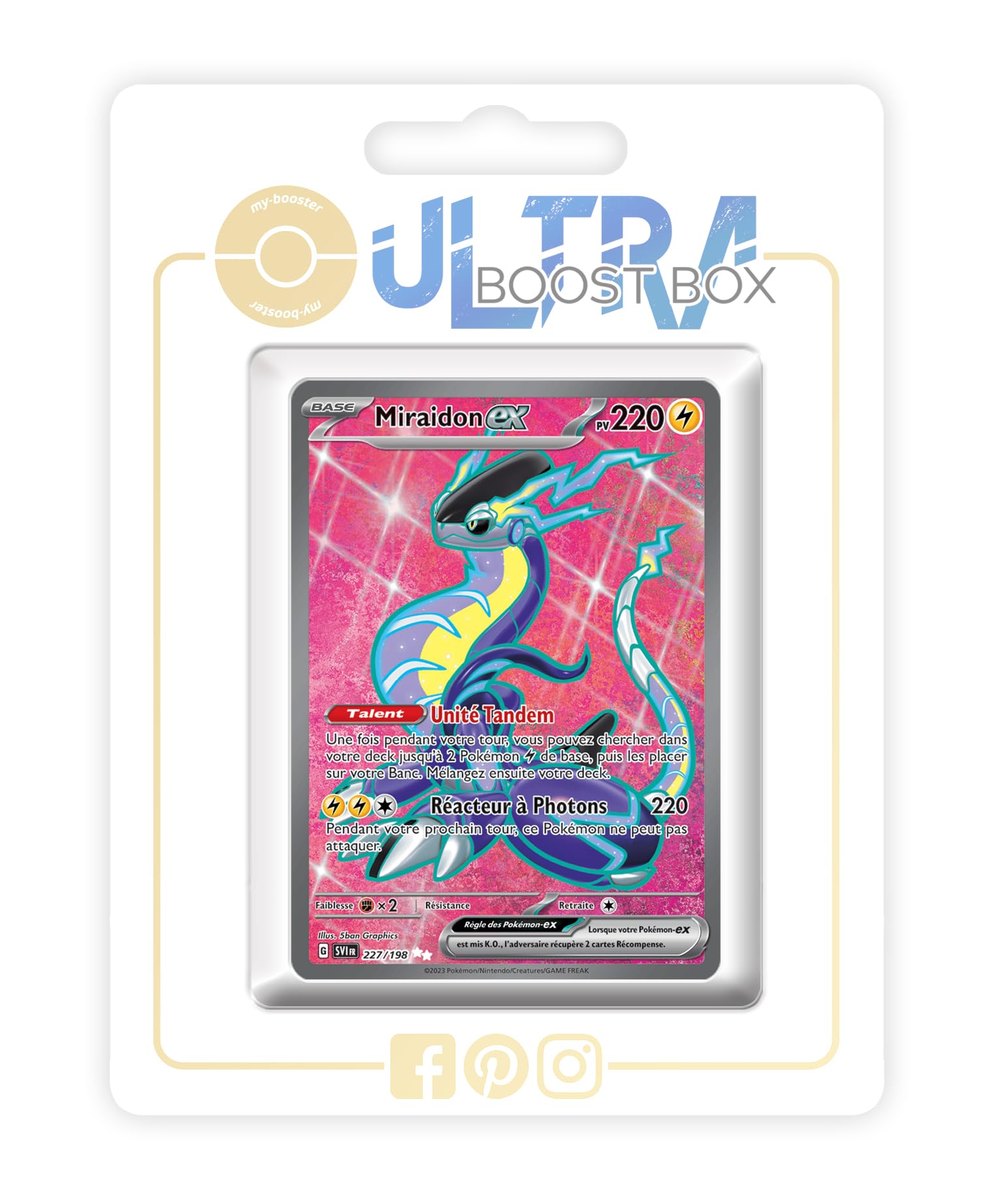 Coffret Ultraboost Coatox Ex 131/198 – Écarlate Et Violet 1 – 10 Cartes Pokémon Françaises – Dès 3 Ans