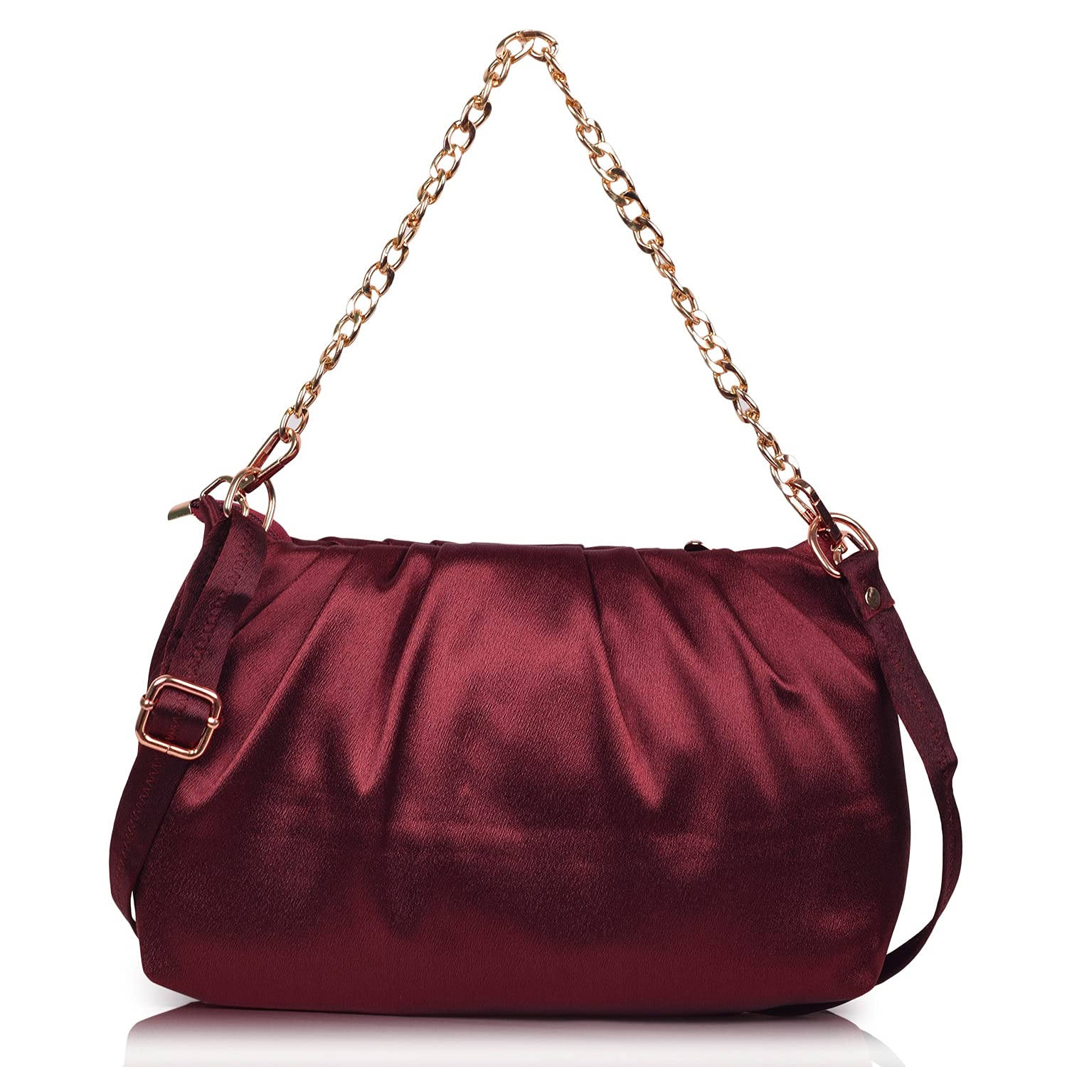 Dixon Cotton Stylish Fancy Elegant Shoulder Chain Strap Crossbody Slingbag For Women, Maroon (B09FQ13LY7) Amazon Price History, Amazon Price Tracker