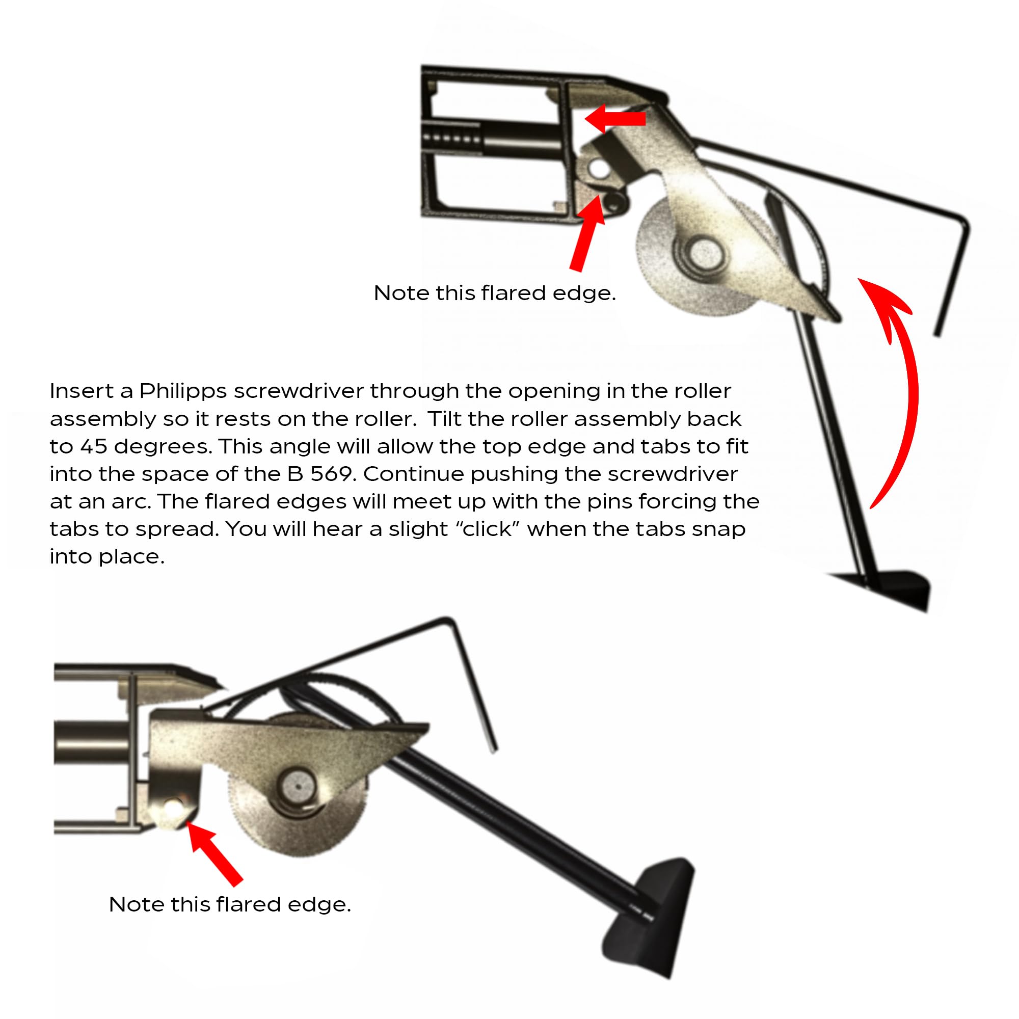 Prime-Line Screen Door Tension Spring With 1 Inch Nylon Roller - 2 Pack Replacement