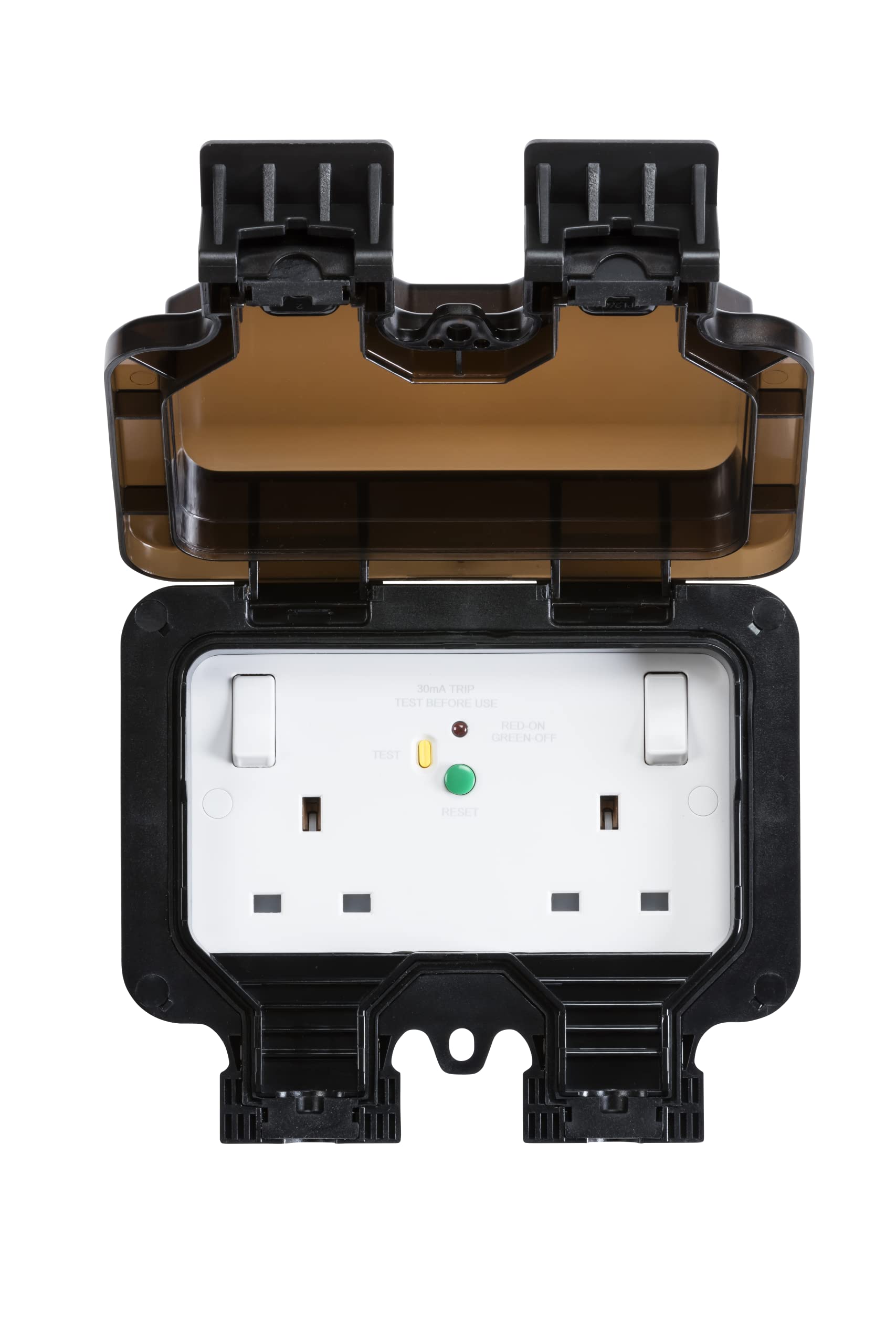 RCD Switched Socket - Type A, Black
