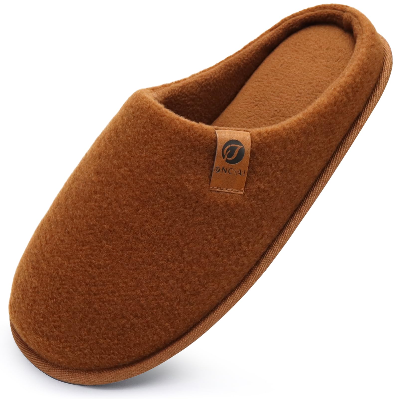 ONCAI Pantofole da Uomo Invernali, Comoda Memory Foam Calde Scarpe da Casa in Lana Con Suola Antiscivolo Taglia 40-49 EU