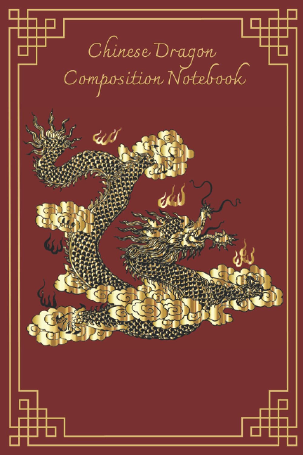 CHINESE DRAGON COMPOSITION NOTEBOOK: Chinese dragon notepad | dragon themed journal