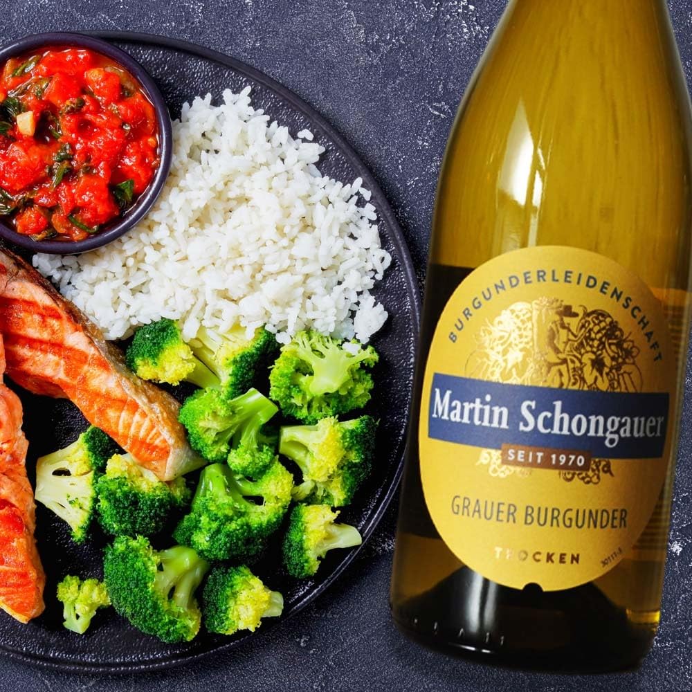 Martin Schongauer Grauburgunder, trocken, sortenreines Weinpaket + VINOX Winecards (6x0,75l)