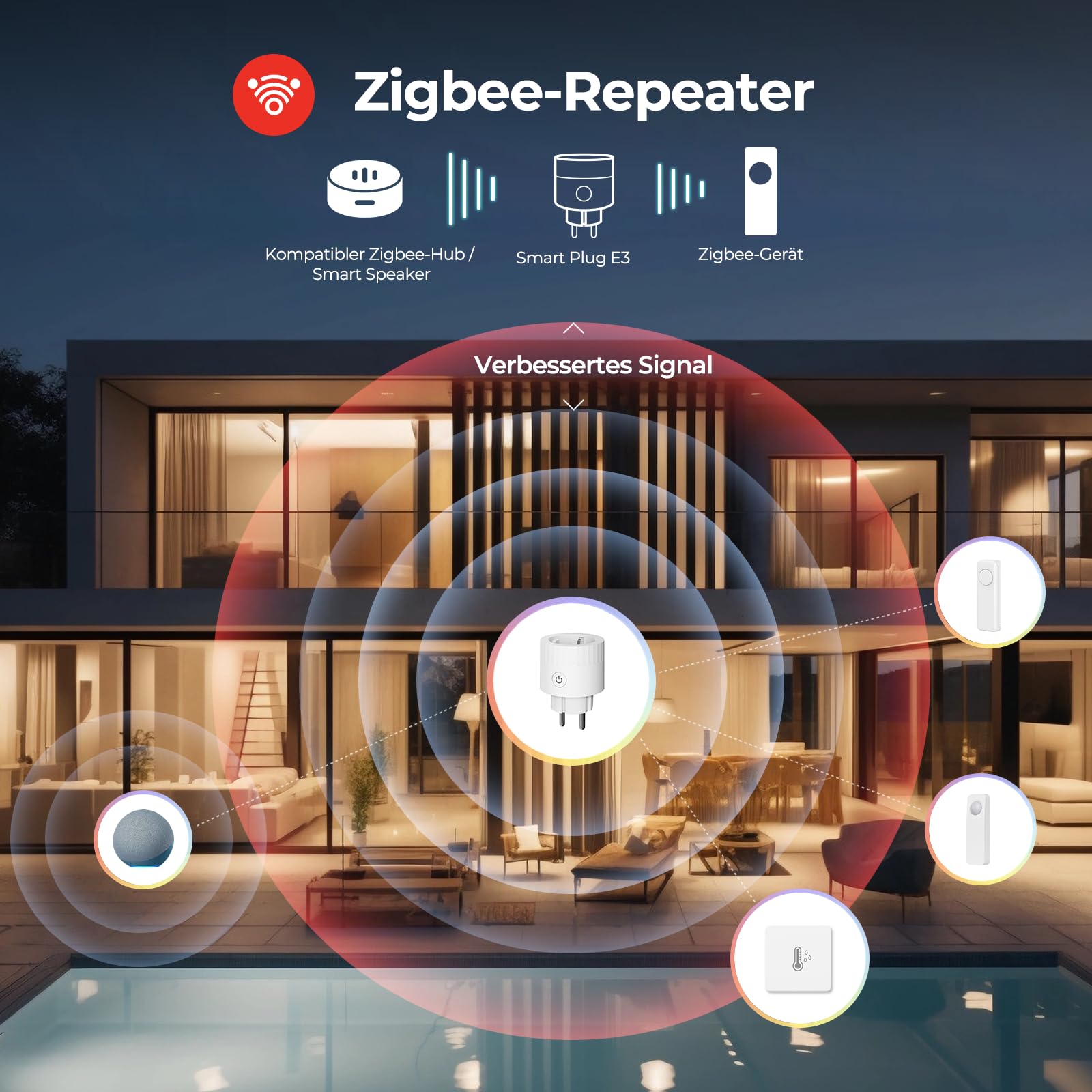 THIRDREALITY Smart Plug E3 z monitorowaniem energii, 4 sztuki, wzmacniacz Zigbee, Remote Control, timer i funkcja harmonogramu, wymagany hub ZigBee, kompatybilny z Home Assistant, SmartThings, Alexa