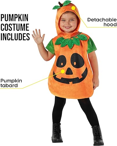 Miniatura 2 de Morph Disfraz de calabaza para niños pequeños, disfraz de calabaza de Halloween para niños, disfraz de calabaza para niñas y niños, disfraz de
