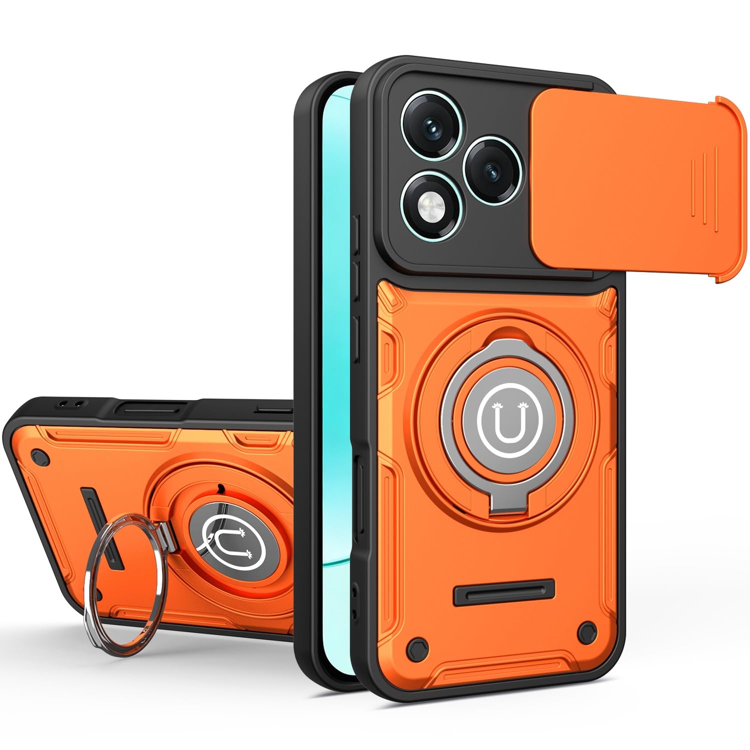 Coque Honor 200 Lite premium antichoc orange haute résistance - 8