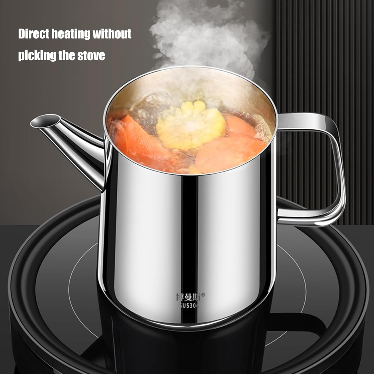 Practical Stainless Steel 304 Oil Strainer Fast Filtering Tool For Health Cooking Large Capacity Kitchen Accessory Professional Cook Skimmer