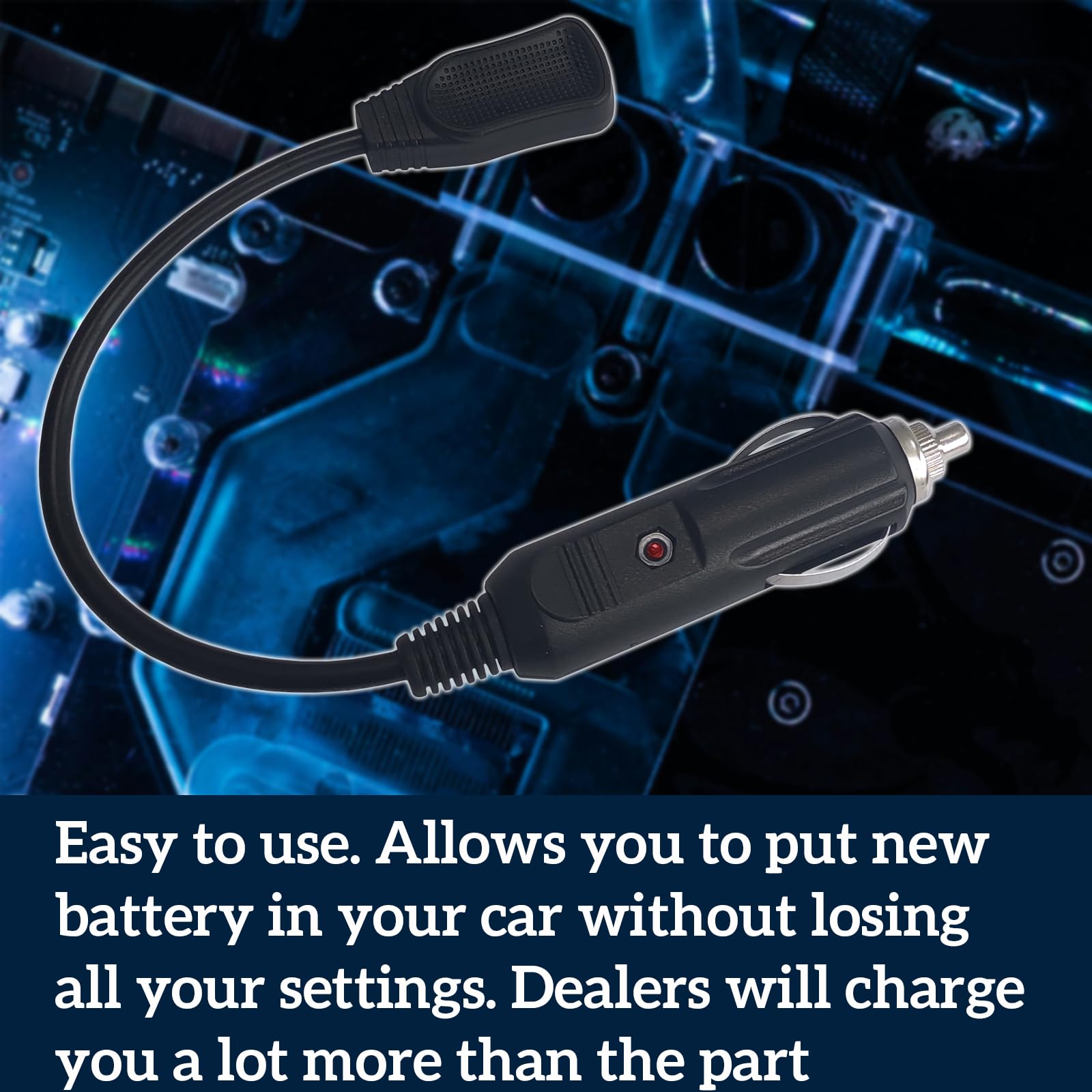 Amazon.com: Sharutia Battery Memory Saver Automotive 12V,Save Memory Data  of On-Board Computers,Code 12 Volt Attaches to Power PortCar Truck Van :  Automotive