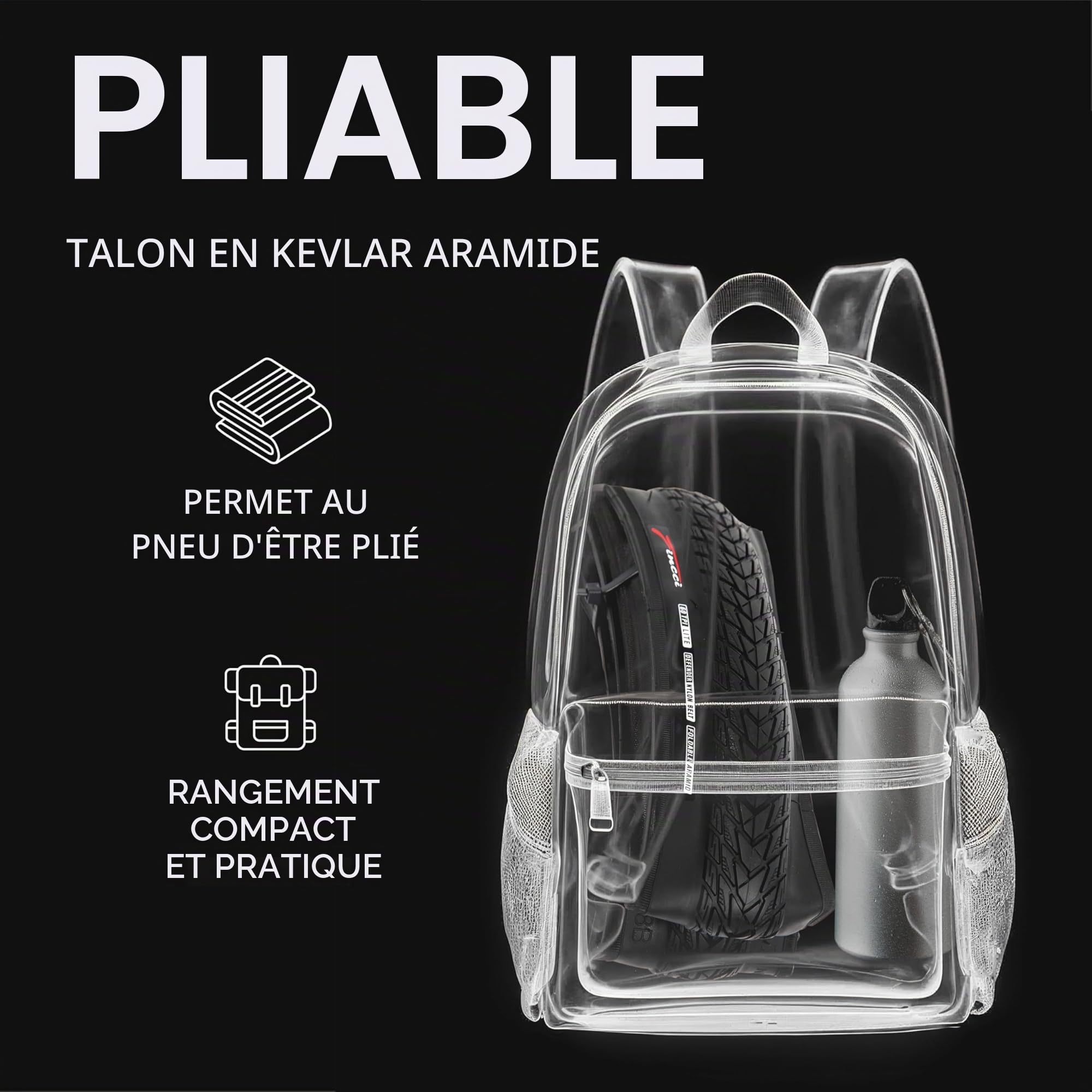 Fincci Pneu 700x35c 37-622 Pliable 30 TPI avec Chambres à Air (Lot de 2) | Pneus 700x35c, ETRTO 37-622, 30 TPI, Chambres à Air et Protection 1 mm - Pour Ville, Route, Touring et VAE - Lot de 2