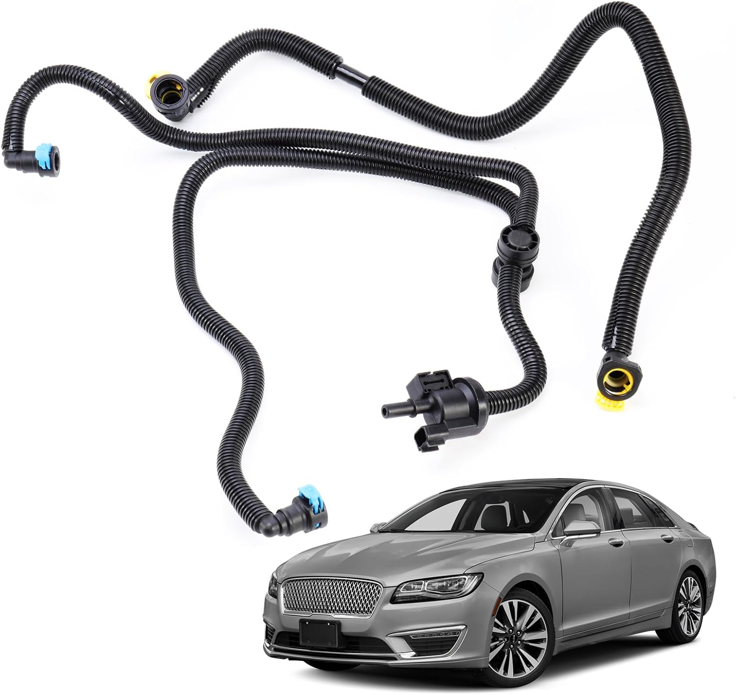 Vapor Canister Purge Valve Compatible with 2017-2020 Lincoln MKZ, Compatible with 2017-2020 Ford Fusion 2.0L EcoBoost, OE# HG9Z9D289B HG9Z9KD289D HG9Z9CD289E