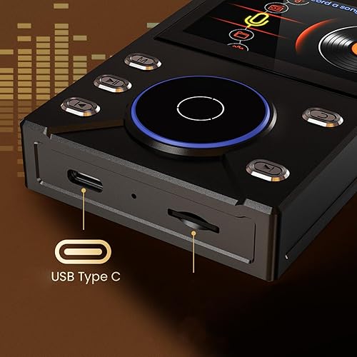 Miniatura 8 de Tangxi Reproductor de MP3 de alta fidelidad, reproductor de música de audio digital de alta resolución Bluetooth 5.4, reproducción DSD FLAC sin