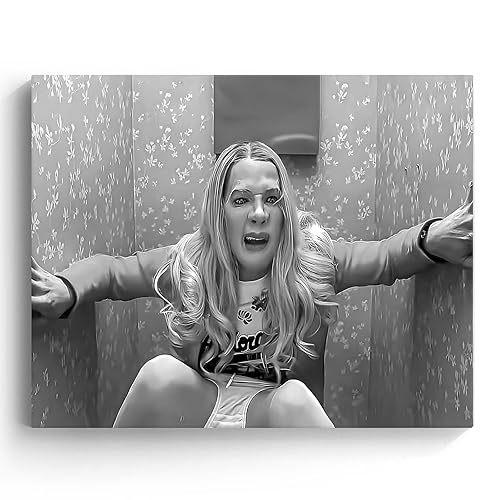 B.B.F MAKE Funny Framed Canvas Wall Art Bathroom Decor Black