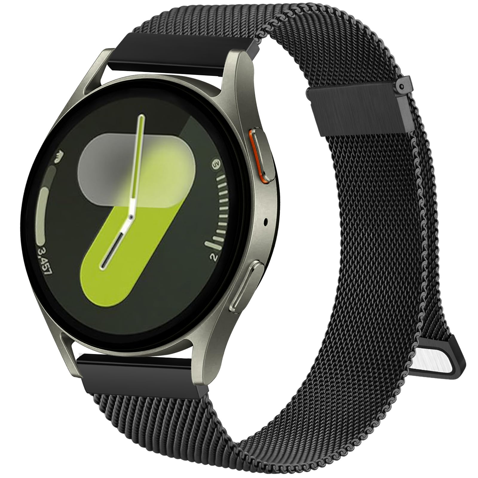 Metal Band Compatible with Samsung Galaxy Watch 7 Band 40mm 44mm, Galaxy Watch FE Bands 40mm, 20mm Stainless Steel Replacement Strap for Galaxy Watch 7 Band Women Men