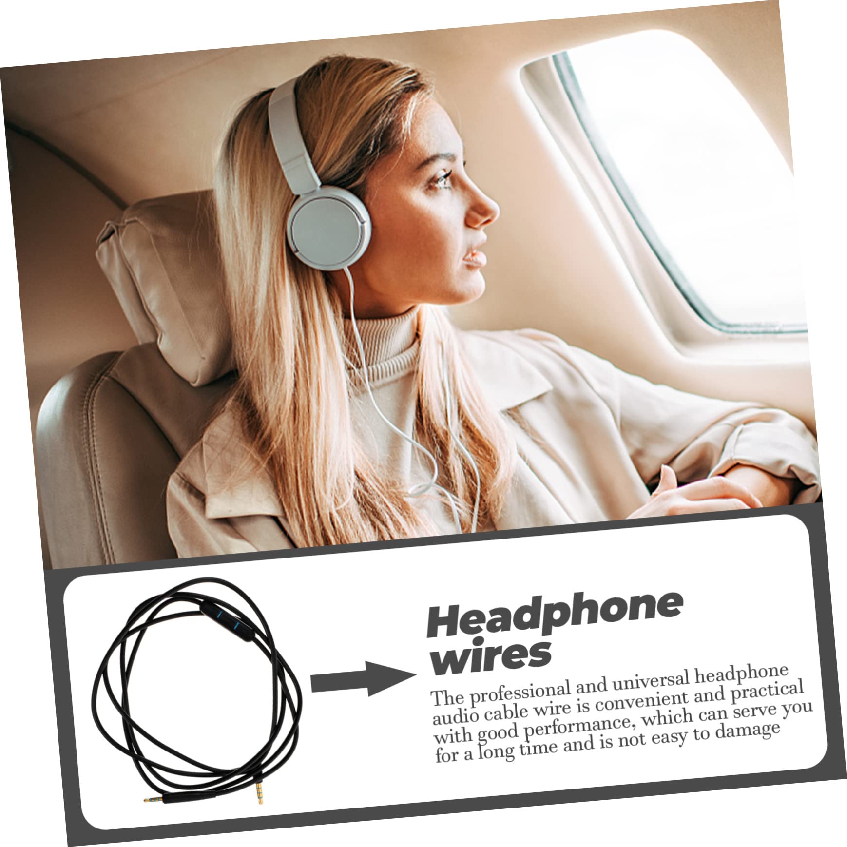 jojofuny 5piezas Cable De Audio De para Auriculares Compatible Dispositivos y Estable y para