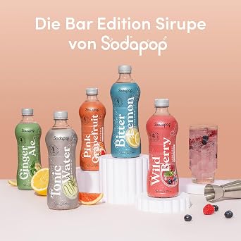 Sodapop Ginger Ale Syrup Bar Edition Reduced Sugar Low Calorie 500 ml