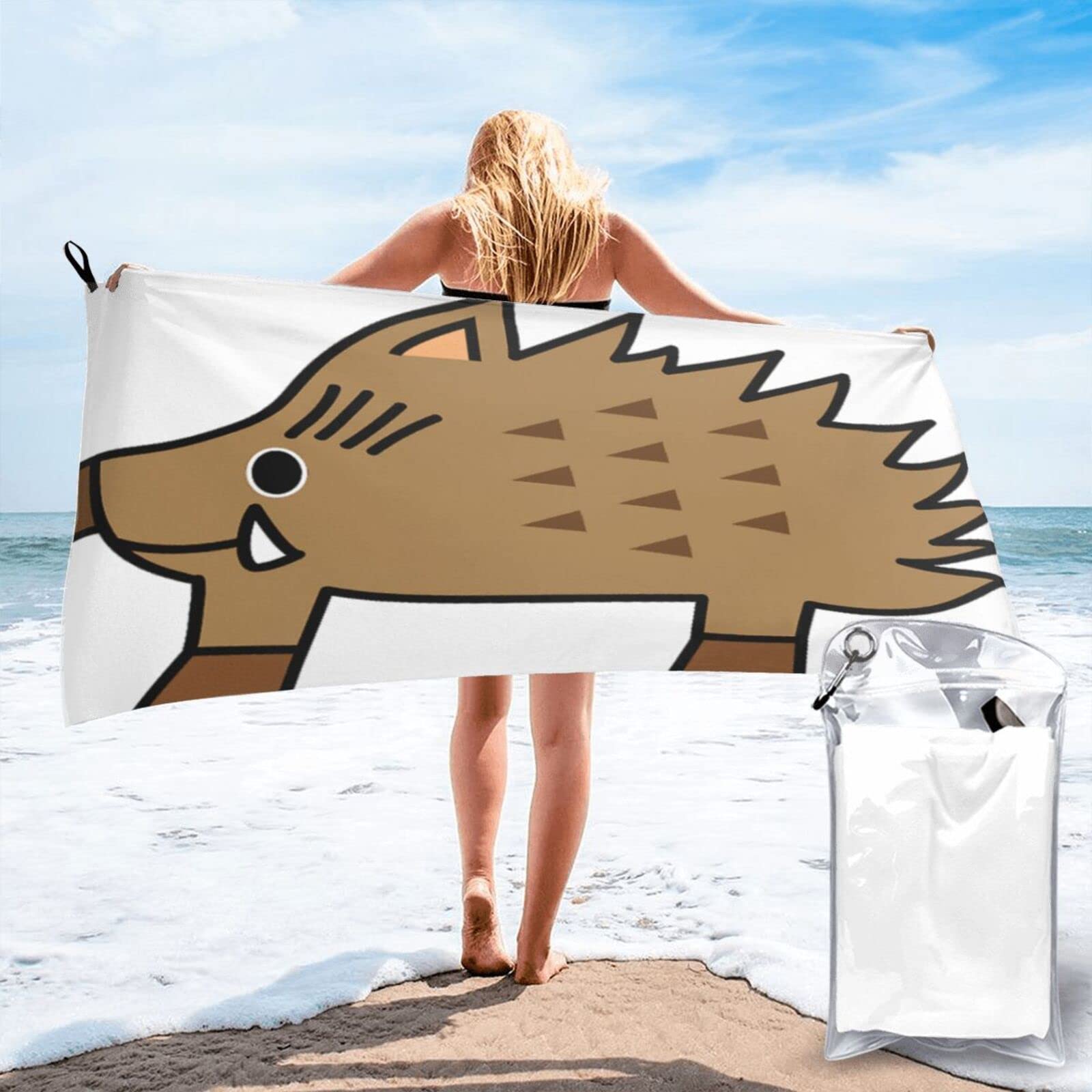 Serviette de plage en microfibre légère super absorbante pour gym