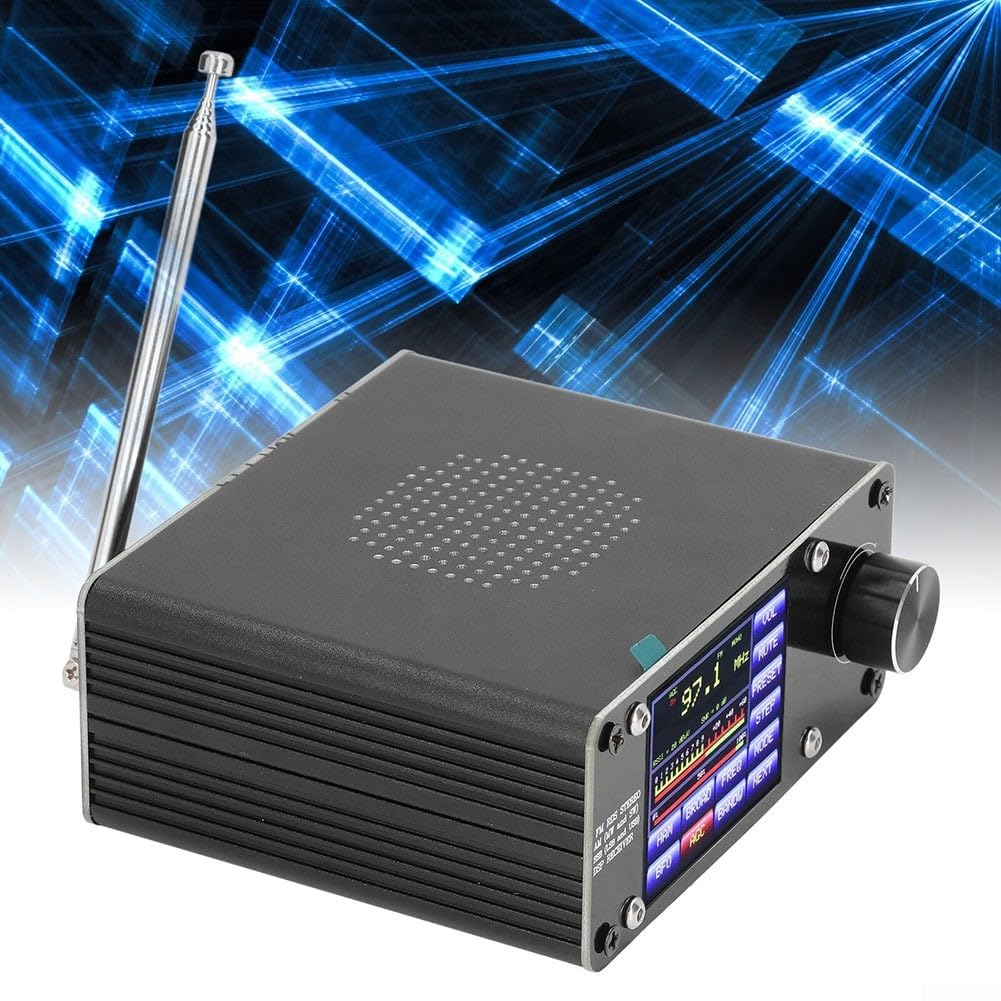 ATS-100 SI4732/SI4735 Ricevitore radio a banda completa, ATS-100 SI4732/SI4735 Ricevitore radio a banda piena FM LW, lega di alluminio,2 4 pollici touch screen