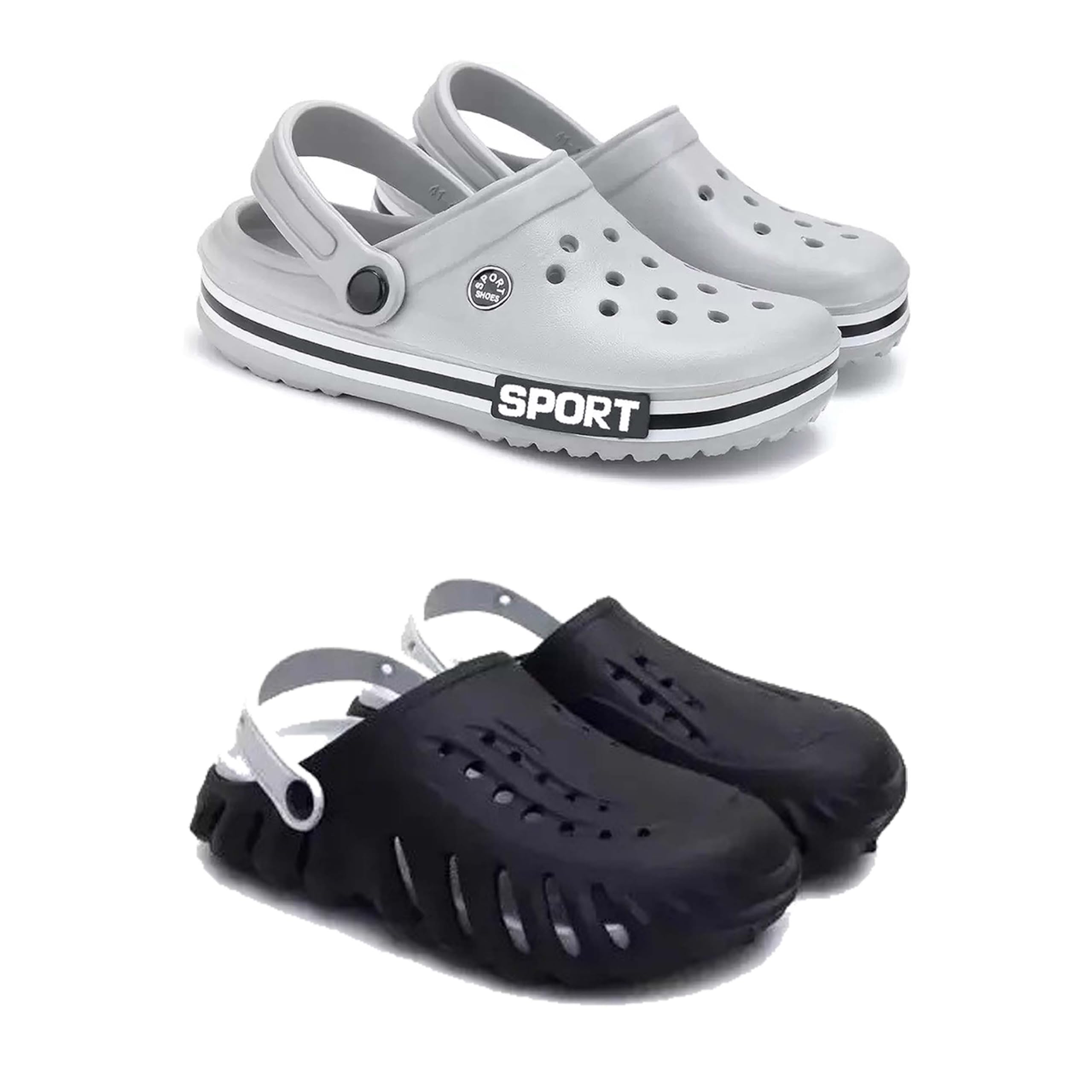 Men's Sandals Clogs| Lightweight Wear| Stylish & Easy to Wear For Men's PCV-SAN-(2-COMBO)-3016-3149