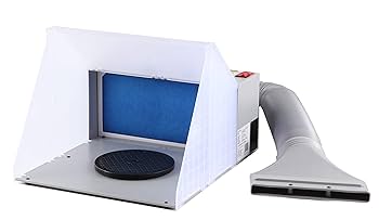 エアーブラシ塗装ブース Amazon.co.jp: 照明付きエアブラシスプレーブースキット、換気
