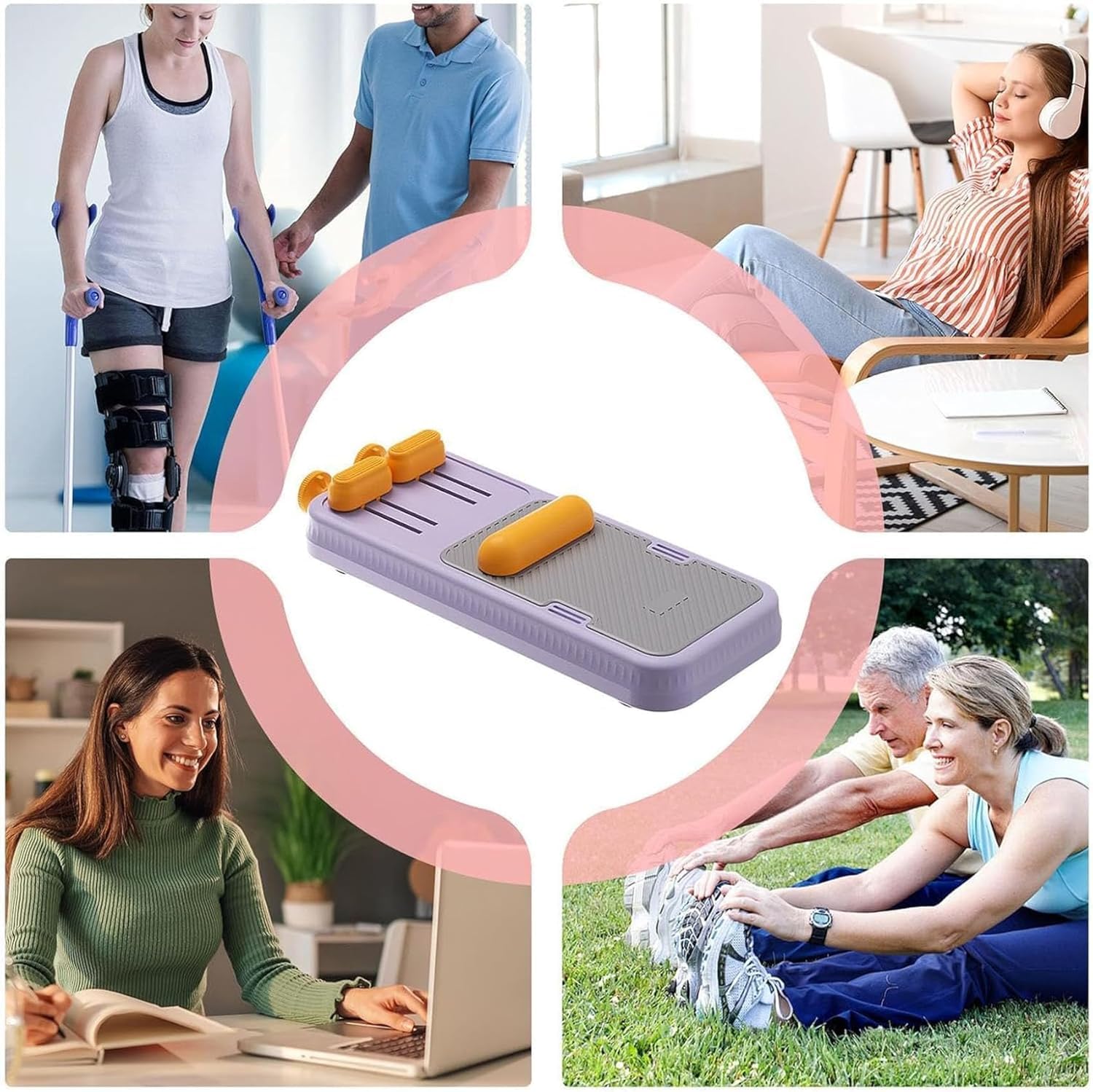 Appareil de Musculation de la voûte Plantaire, Outil d'exercice pour Les Pieds à Double Ressort et résistance Ajustable. Soulage la Pression Musculaire. Portable et léger, il Convient à la Danse, au
