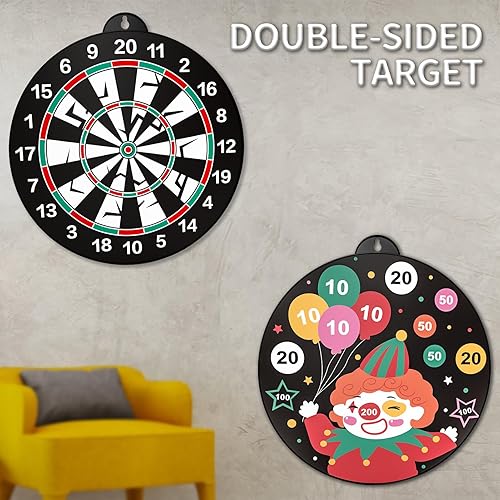 Miniatura 5 de Bennol 14 PCS Double-sided Magnetic Dart Board Toys for Kids Boys, Kids Dart Board Toys Gifts for 3 4 5 6 7 8 9 10 11 12 Year Old Boys Kids, Indoor