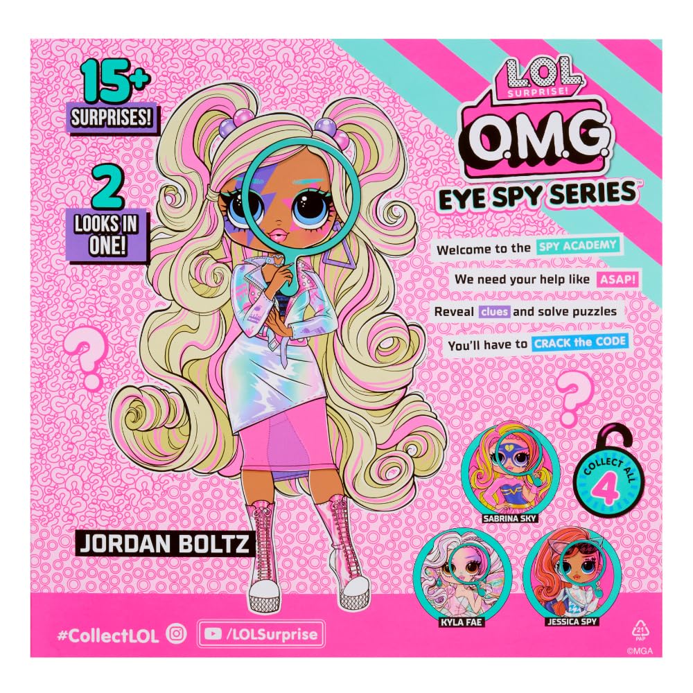 L.O.L. Surprise! OMG Eye Spy Series - Rockstar - Zawiera 1 Lalkę z Ubraniami i Akcesoriami, Rozwiązuje Zagadki i Odblokowuje Niespodzianki, Zbierz Wszystkie 4 Lalki